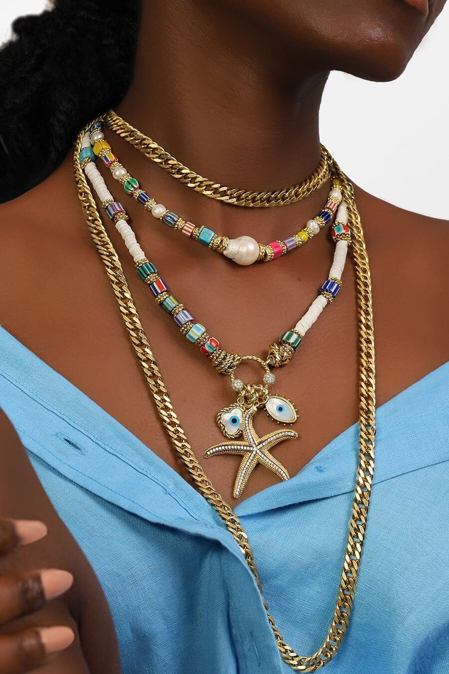 BOHEMIAN LIORA GEMSTONE NECKLACE