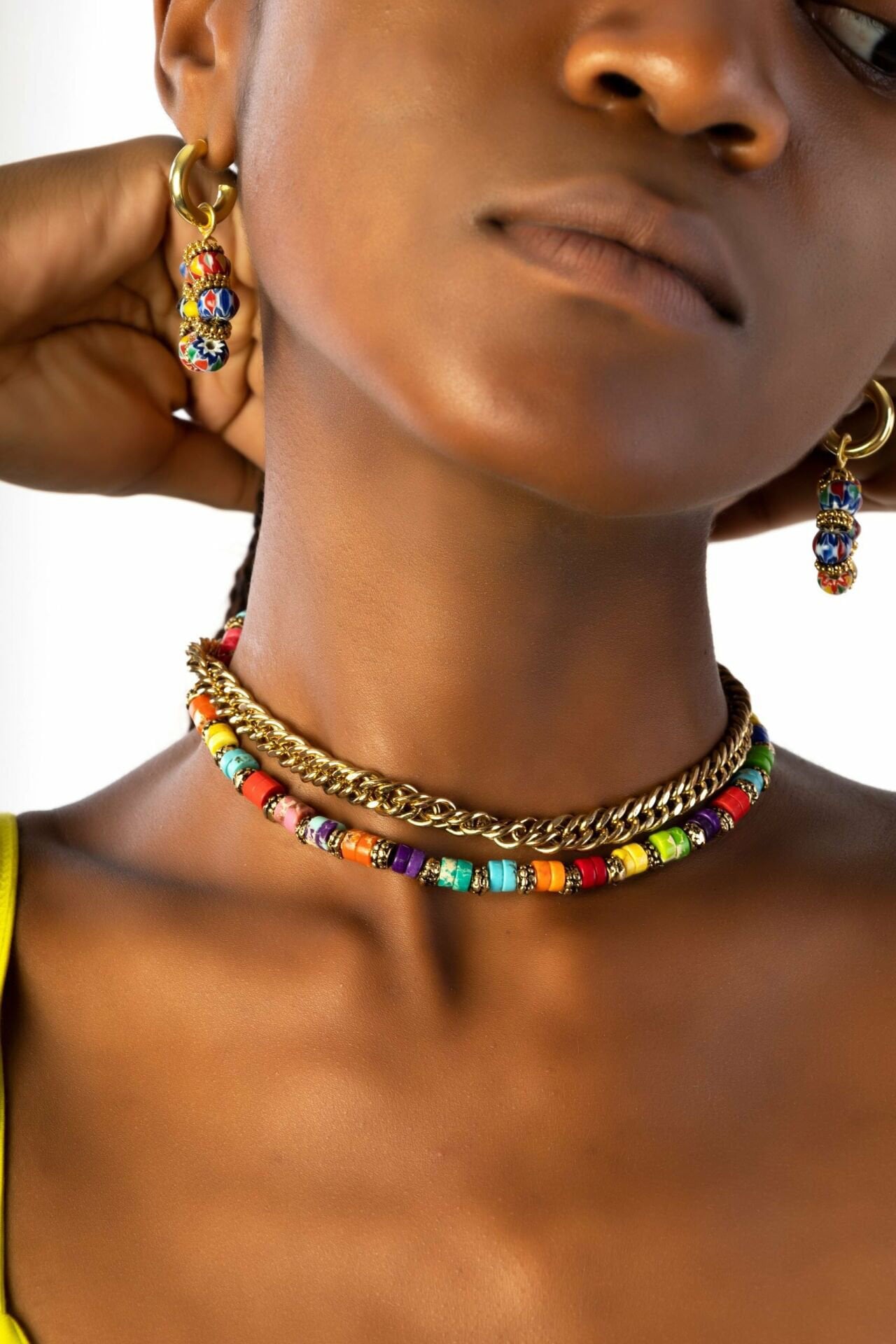 CAMİLLA HOWLITE CHAIN NECKLACE