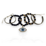 EYE MOTIF NATURAL STONE BRACELET COMBINE