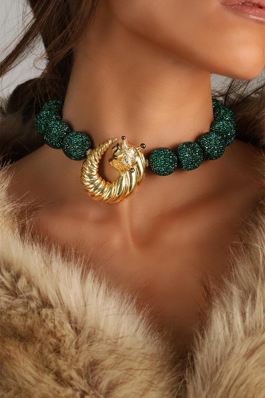 HELIX VERDE CRYSTAL NECKLACE