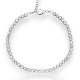 Jew Silver Plated Diamond Mount Waterway Necklace