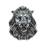 Leo Tumbled Silver Plated Brass Ring