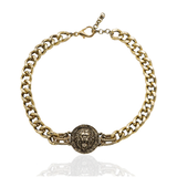 Leo Gold Plated Chain Necklace