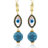 NEPTUN PEARL STONE MARCASITE EARRINGS