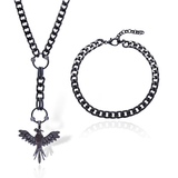 Phoenix Black Chain Necklace