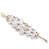 TRIO QUARTZ GEMSTONE BRACELET