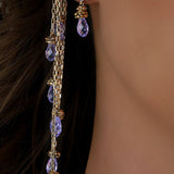 VIOLET DANGLE EARRINGS