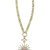 MASCHERA ALTIN KAPLAMA CHARM KOLYE